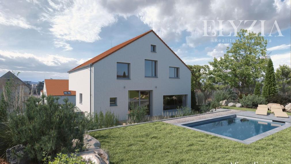 PREDAJ -  Samostatný RODINNÝ DOM-novostavba 2025, 629 m2 pozemok, Marianka