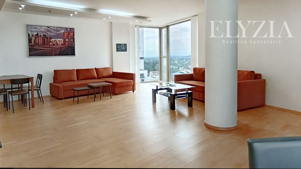 ELYZIA I TOP!! PRENÁJOM, Veľký 2-izbový byt s panoramatickými výhľadmi, parkovanie garáž – Vienna Gate, Petržalka