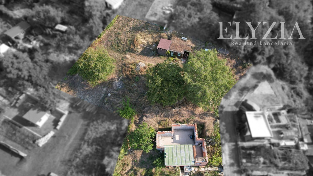 ELYZIA I 2 zahradné chaty na krásnom pozemku priamo v Devíne, výhľad, (elektrika, voda kanalizácia) Lomnická, Bratislava- Devín