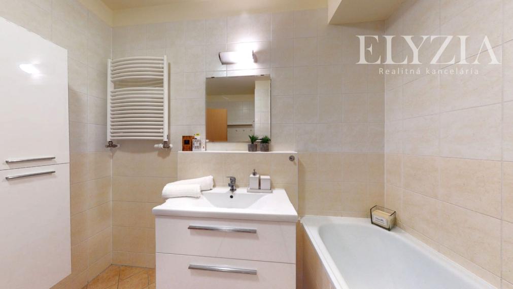 ELYZIA I PRENÁJOM 2 IZB. BYT 60 m2 S loggiou, pivnicou a parkovaním, ul Jégeho, Bratislava II