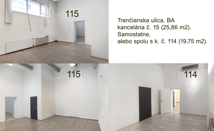 ELYZIA | TOP LOKALITA! PRENÁJOM kancelárie, vysoké stropy, Trenčianska ul.,Bratislava II - fotografia 1